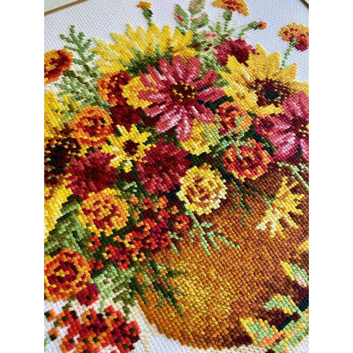 Autumn Flowers R1973 Counted Cross Stitch Kit