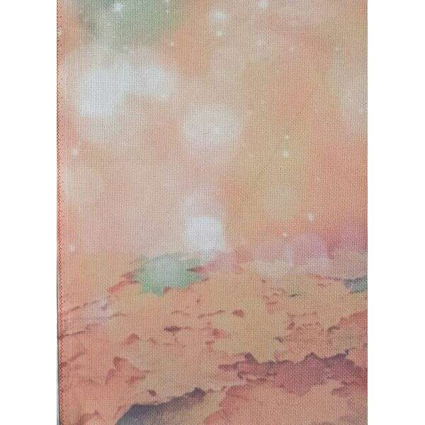 Autumn Glow Designer Printed AIDA Fabric. Canvas for embroidery with an applied background  KF-1103A