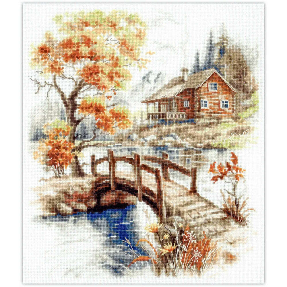 Autumn in the Mountains 250-069 Counted Cross-Stitch Kit
