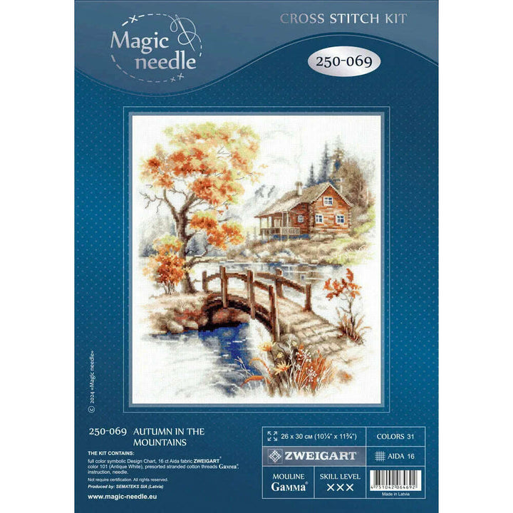 Autumn in the Mountains 250-069 Counted Cross-Stitch Kit