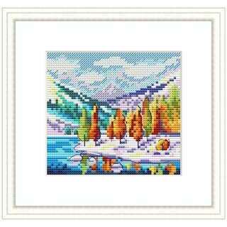 Autumn In The Mountains SM-613 Counted Cross-Stitch Kit