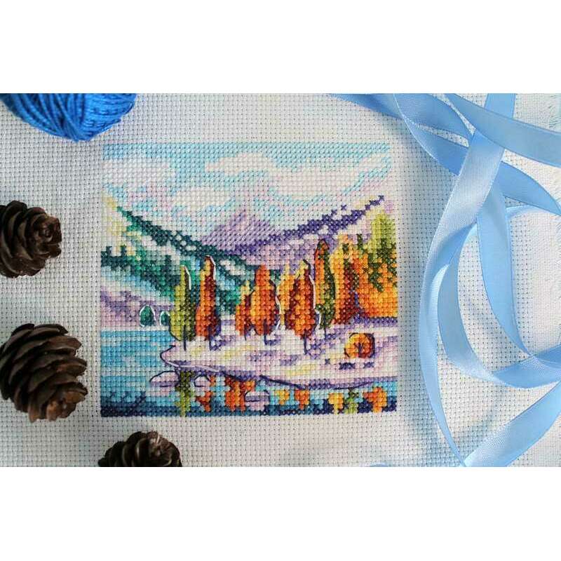 Autumn In The Mountains SM-613 Counted Cross-Stitch Kit