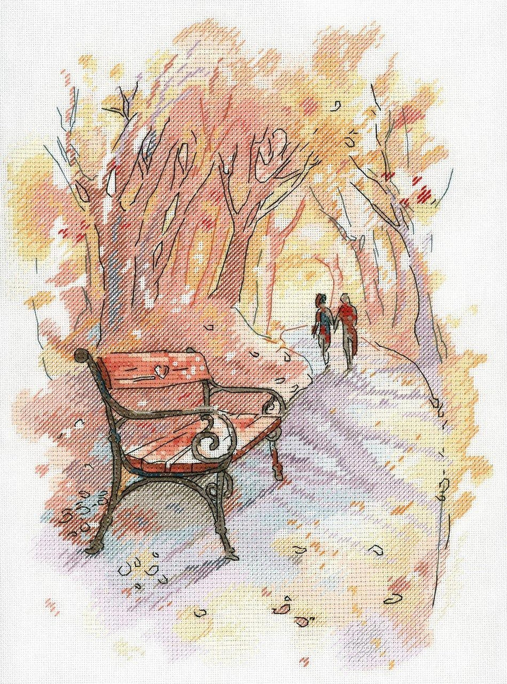 Autumn Promenade SA-003 Cross-stitch kit