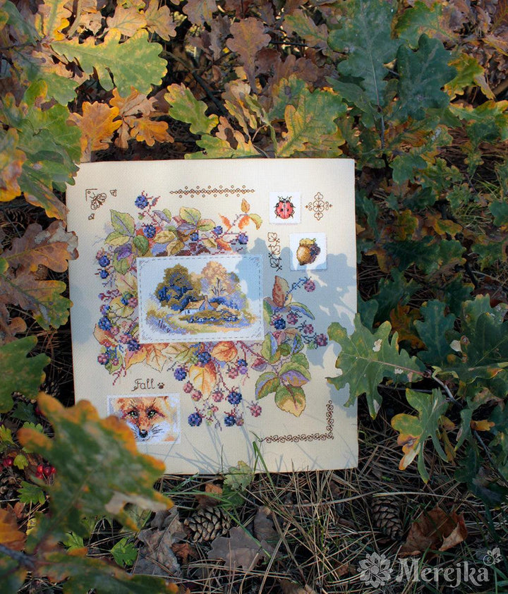Autumn Sampler K-131 Counted Cross-Stitch Kit
