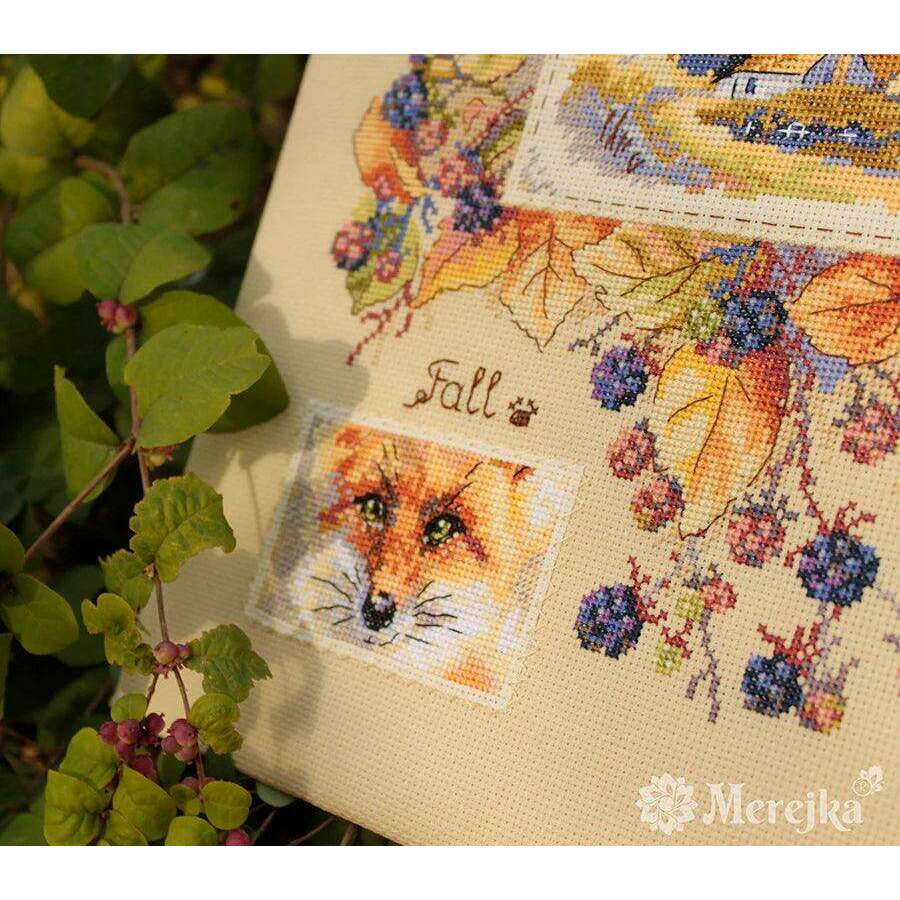 Autumn Sampler K-131 Counted Cross-Stitch Kit