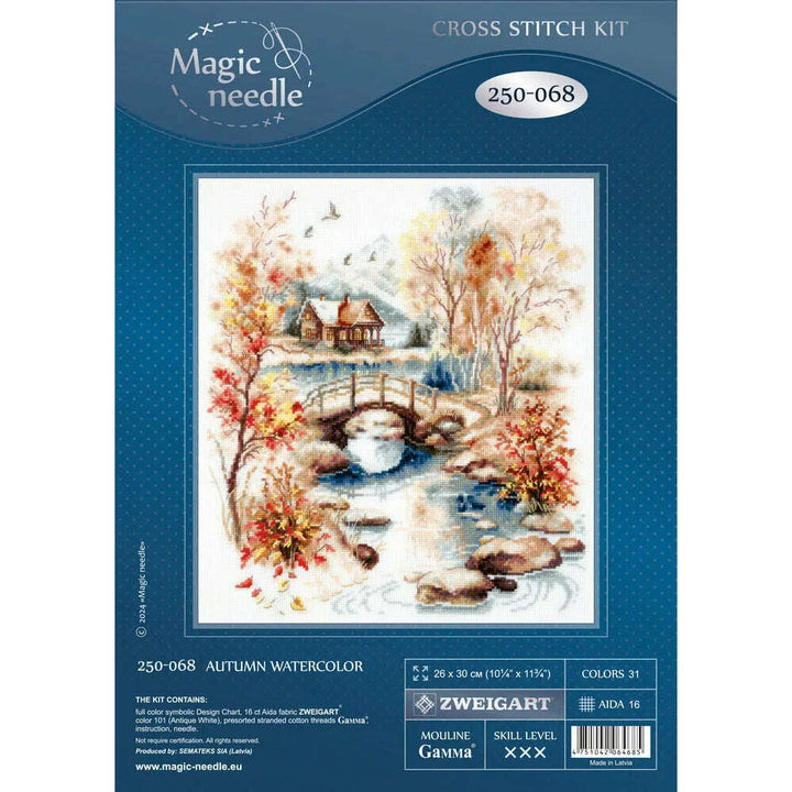 Autumn Watercolor 250-068 Counted Cross-Stitch Kit