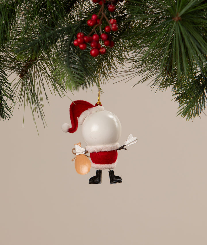 Snowman Santa Ornament by Bethany Lowe Designs, image 3