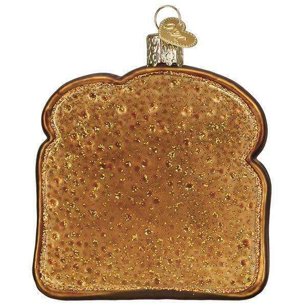 Old World Christmas Avocado Toast Blown Glass Ornament