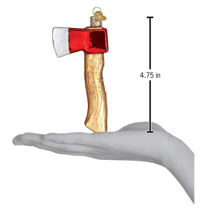 Old World Christmas Axe Blown Glass Ornament