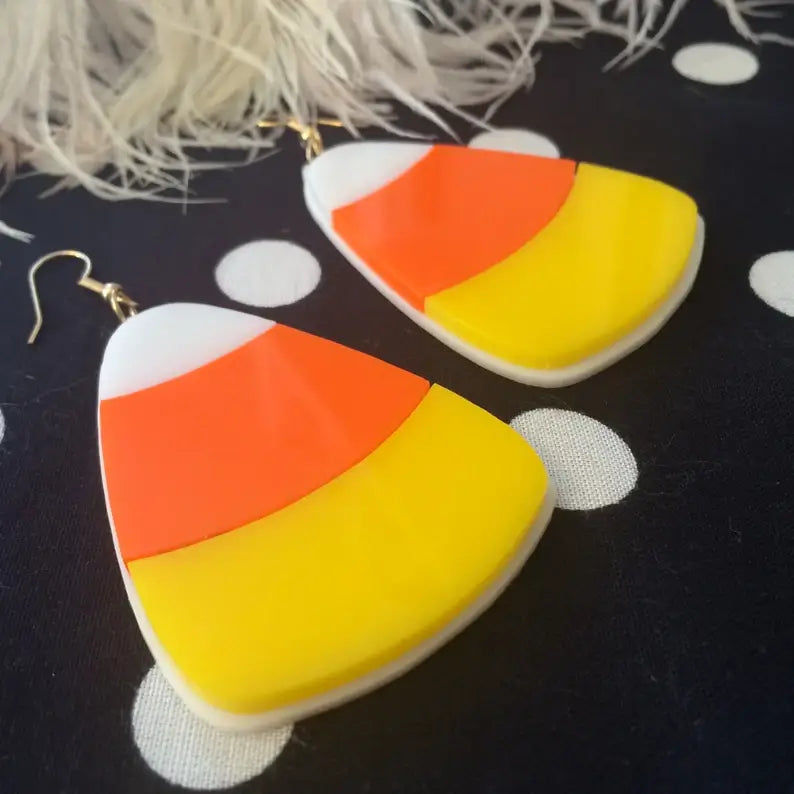 XL Candy Corn Earrings