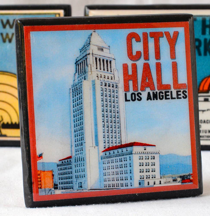 Vintage Los Angeles Drink Coaster Set