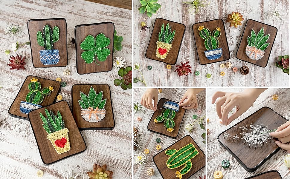 String Art DIY Kit - Whale. Wizardi Craft Kit F07-M12-3-DHBC28009