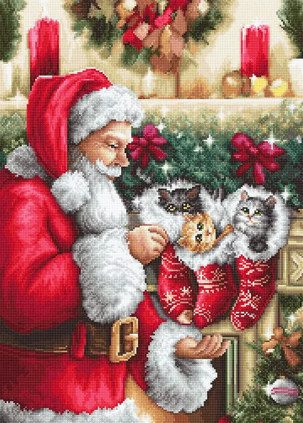 Santa Claus B602L Counted Cross-Stitch Kit