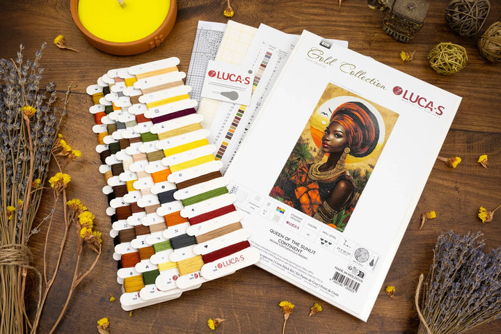 Queen of the Sunlit Continent¬† Counted Cross-Stitch Kit by Luca-S B720L
