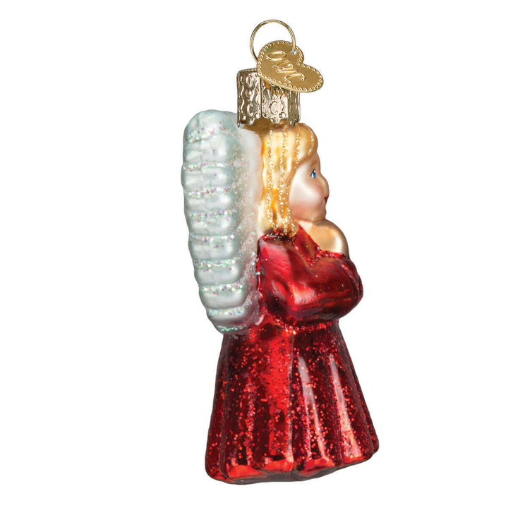 Old World Christmas Baby Angel Blown Glass Ornament