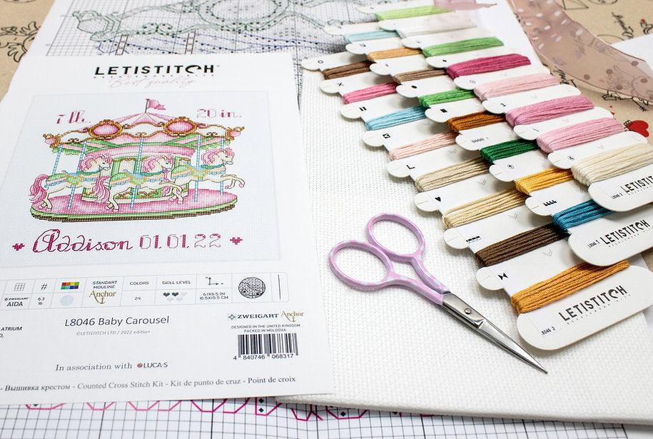 Baby Carousel L8046 Counted Cross Stitch Kit