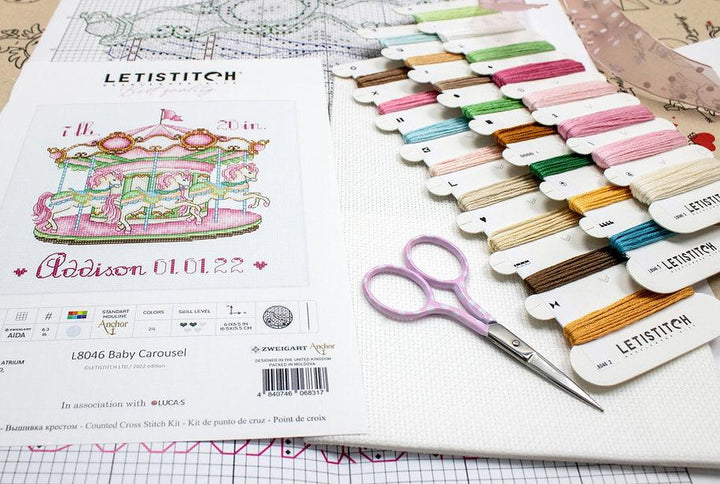 Baby Carousel L8046 Counted Cross Stitch Kit