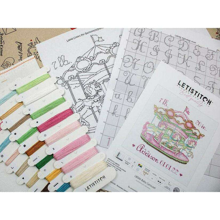 Baby Carousel L8046 Counted Cross Stitch Kit
