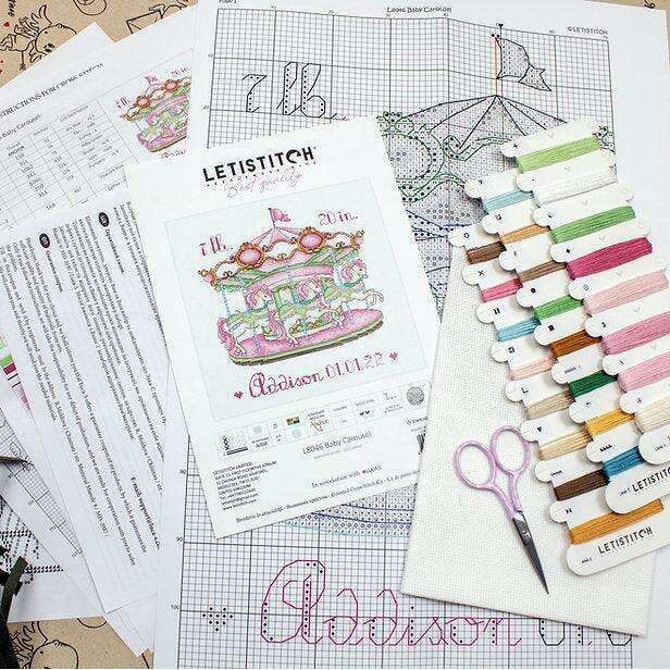 Baby Carousel L8046 Counted Cross Stitch Kit