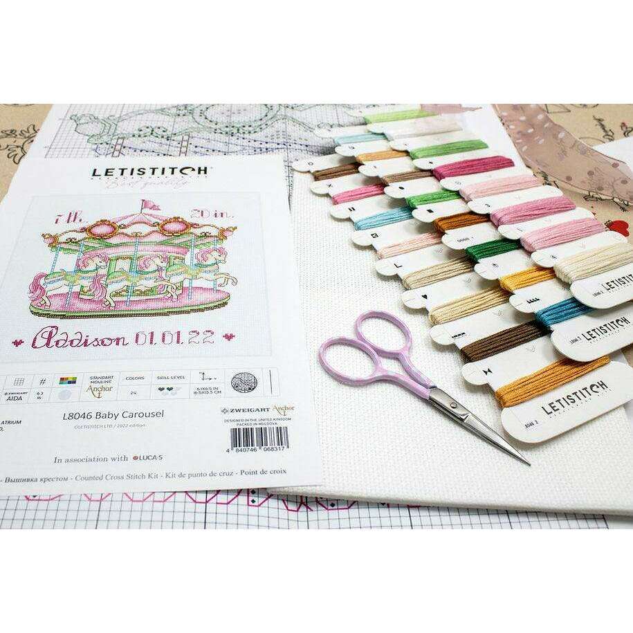 Baby Carousel L8046 Counted Cross Stitch Kit