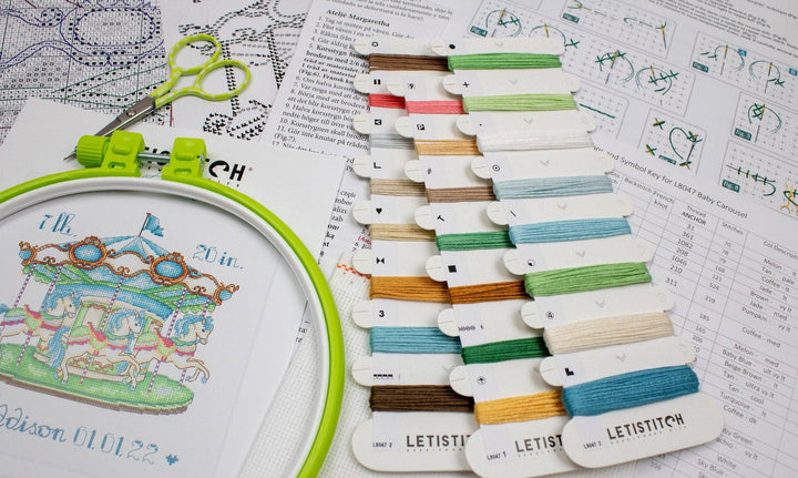 Baby Carousel L8047 Counted Cross Stitch Kit