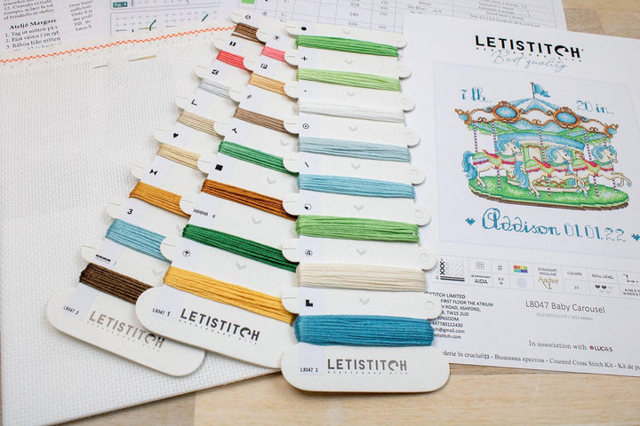 Baby Carousel L8047 Counted Cross Stitch Kit