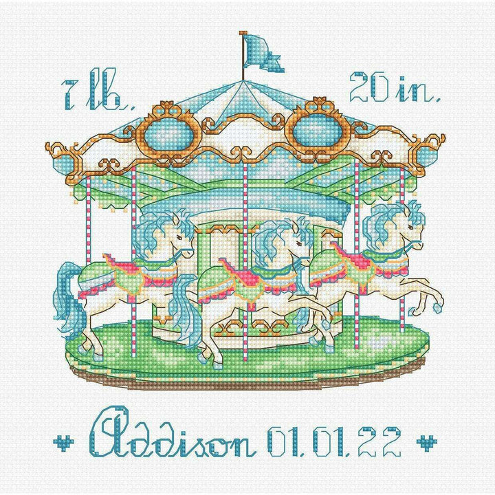 Baby Carousel L8047 Counted Cross Stitch Kit