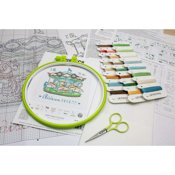 Baby Carousel L8047 Counted Cross Stitch Kit