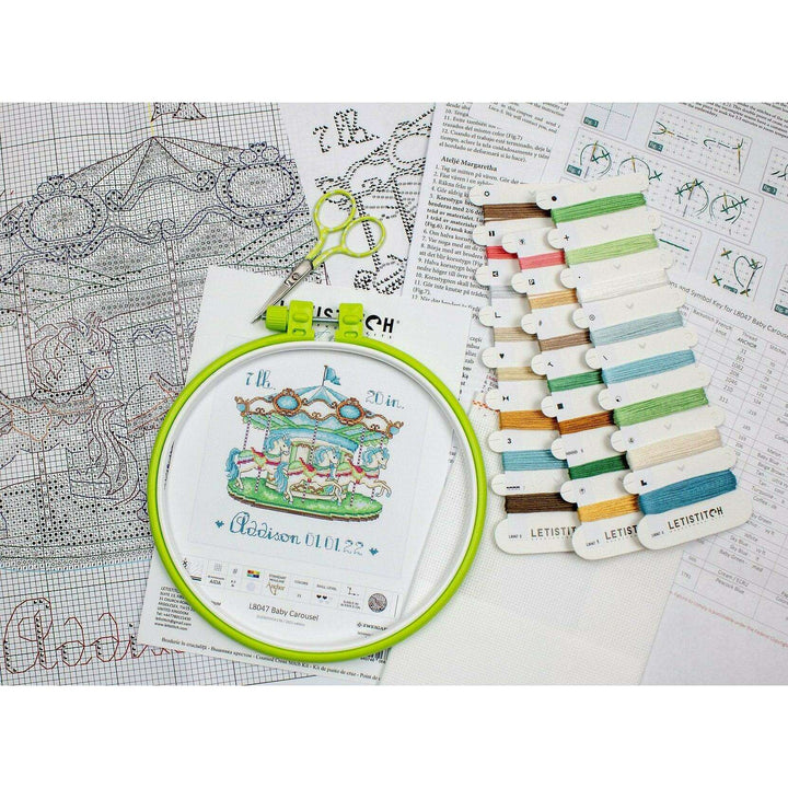 Baby Carousel L8047 Counted Cross Stitch Kit