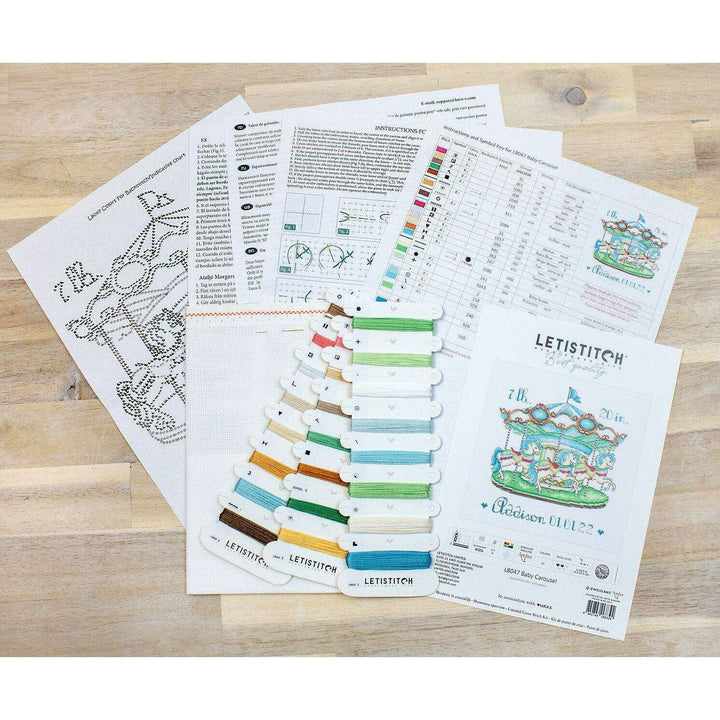 Baby Carousel L8047 Counted Cross Stitch Kit