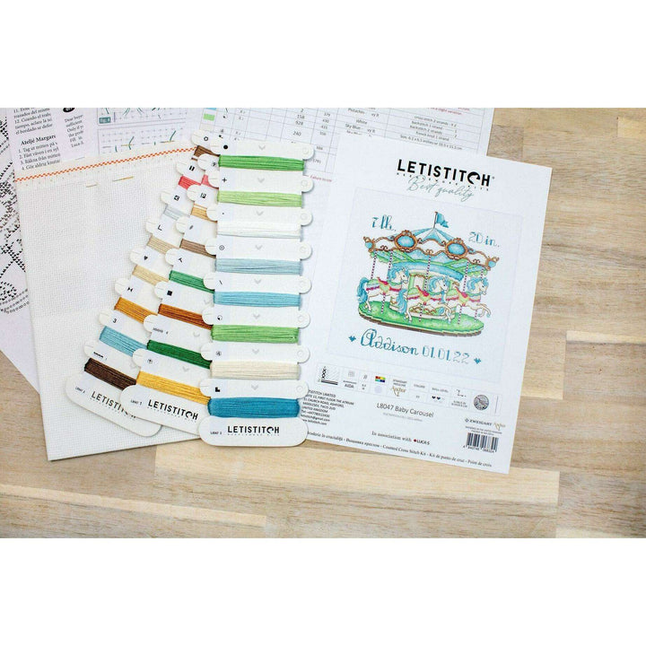 Baby Carousel L8047 Counted Cross Stitch Kit