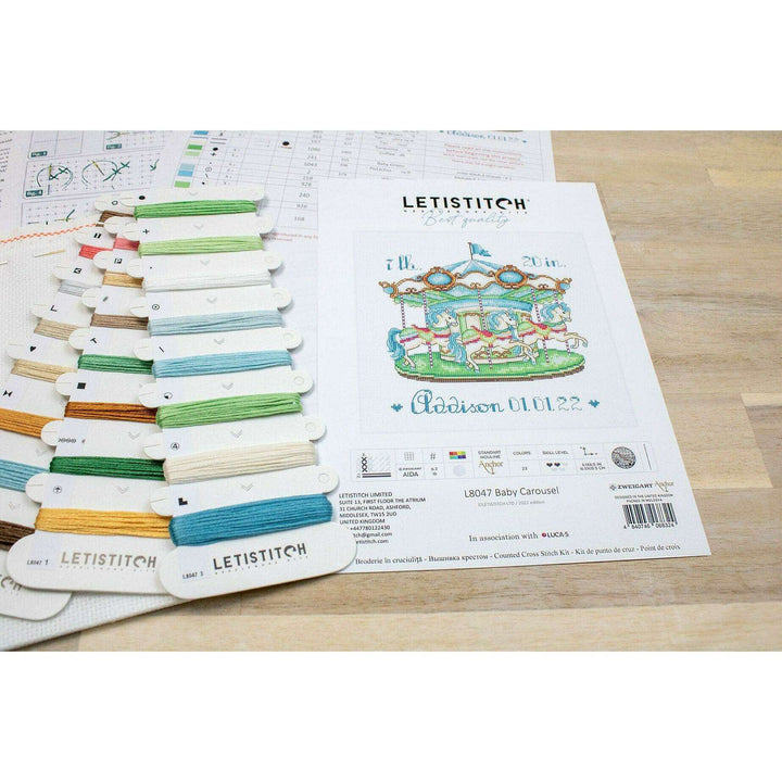 Baby Carousel L8047 Counted Cross Stitch Kit
