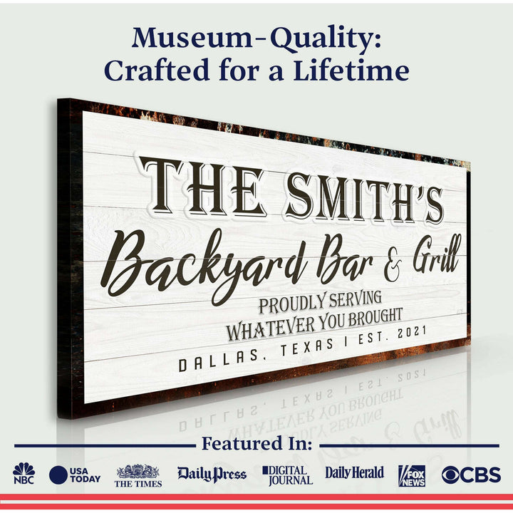 Backyard Bar & Grill Sign XIX