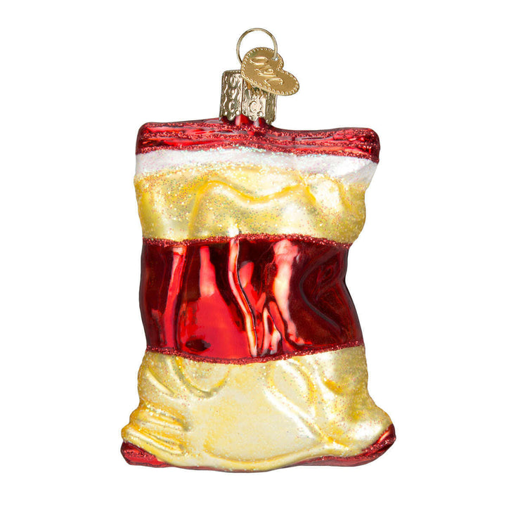 Old World Christmas Bag of Chips Blown Glass Ornament