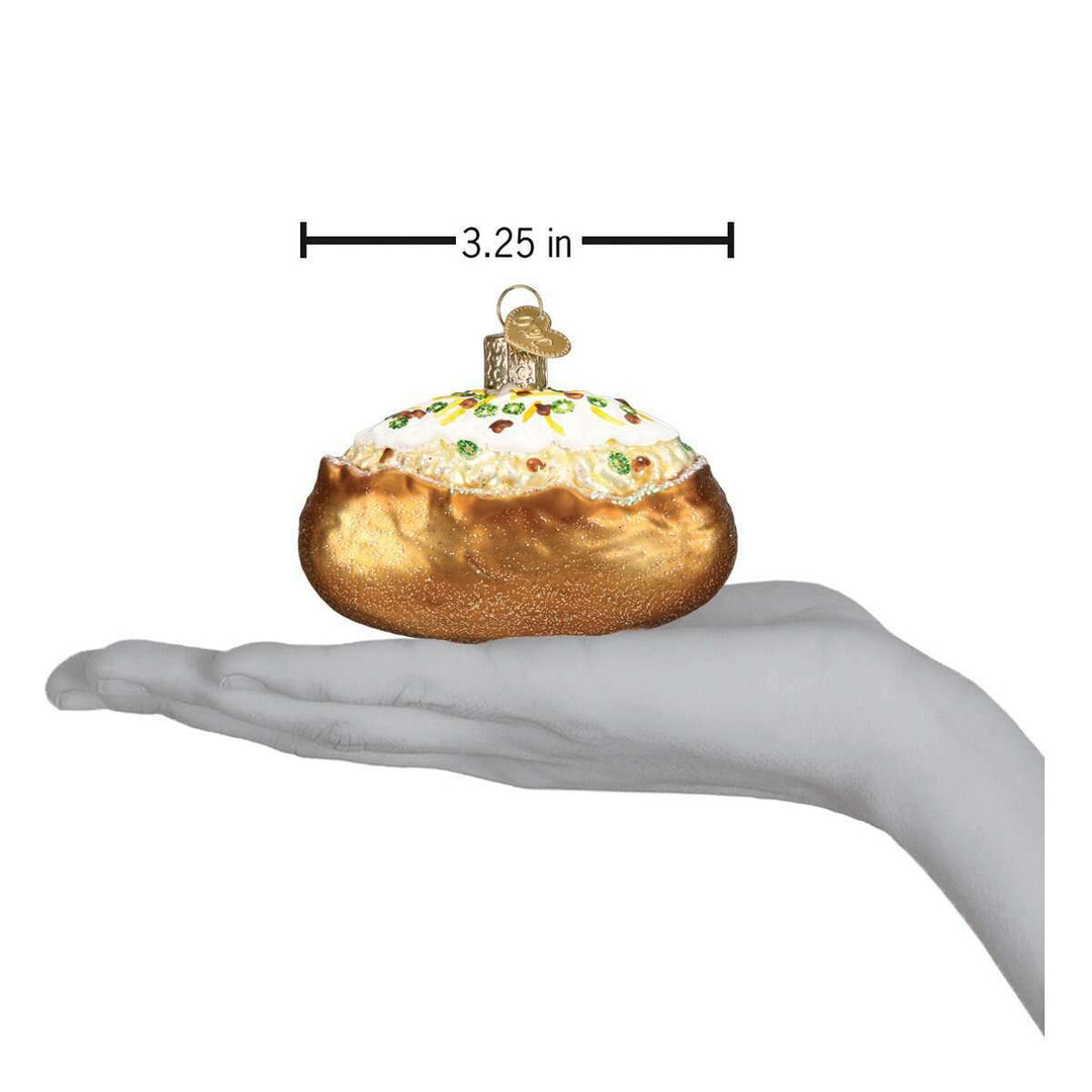 Old World Christmas Baked Potato Blown Glass Ornament