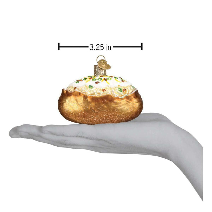 Old World Christmas Baked Potato Blown Glass Ornament