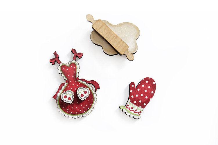 Baking Pastries Brooches Set of 3 by Laliblue - Quirks!