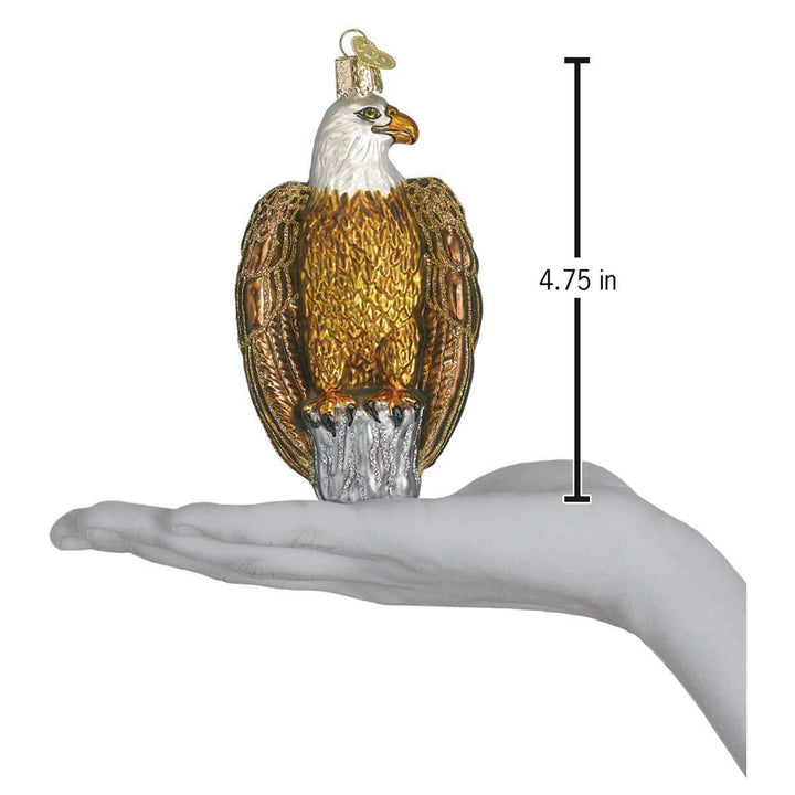 Old World Christmas Bald Eagle Blown Glass Ornament