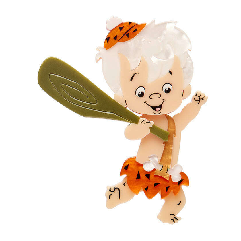Bamm-Bamm Rubble Brooch by Erstwilder erstwilder