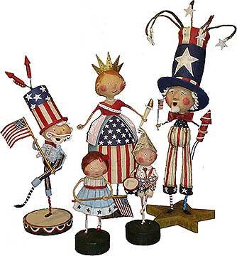 Bandstand Sam Patriotic Lori Mitchell Collectible Figurine - Quirks!