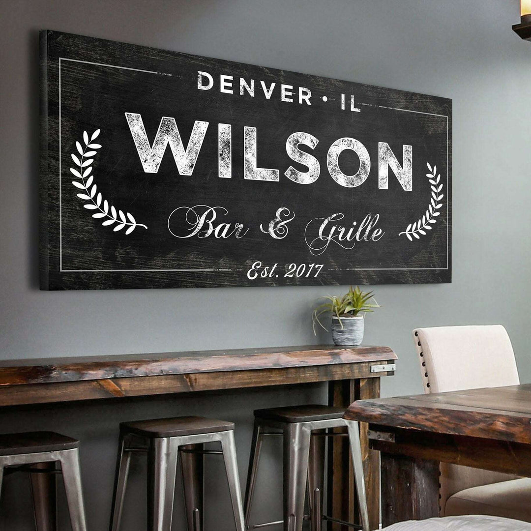 Bar and Grill Sign IV