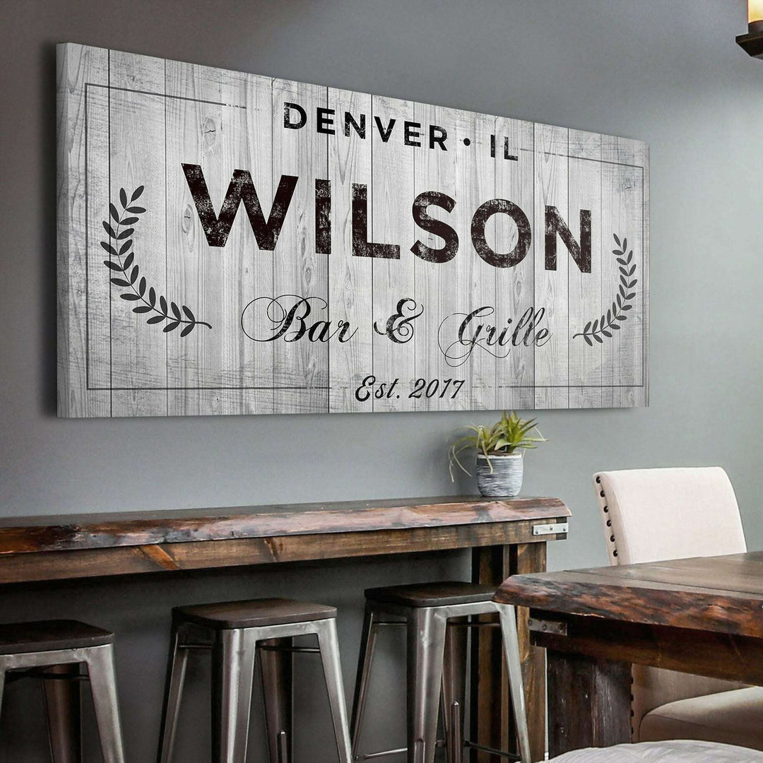 Bar and Grill Sign IV