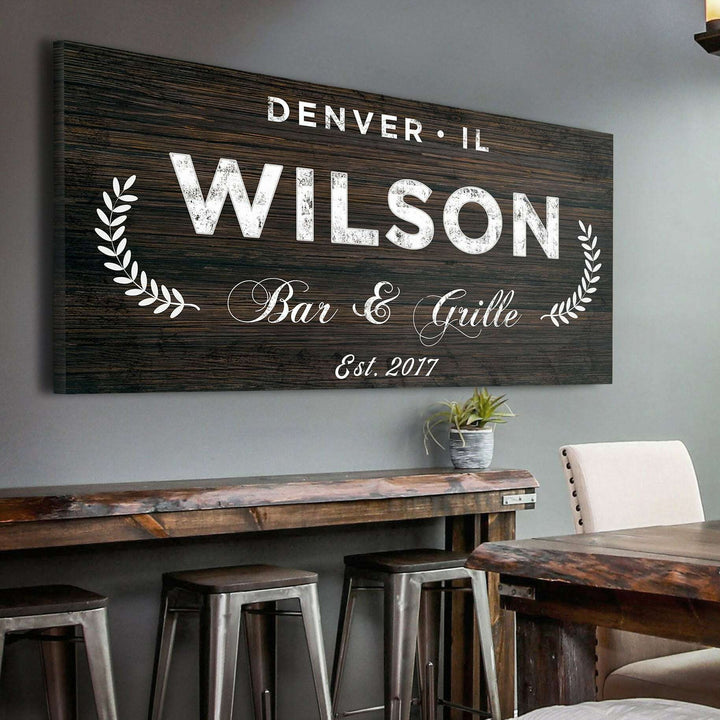 Bar and Grill Sign IV