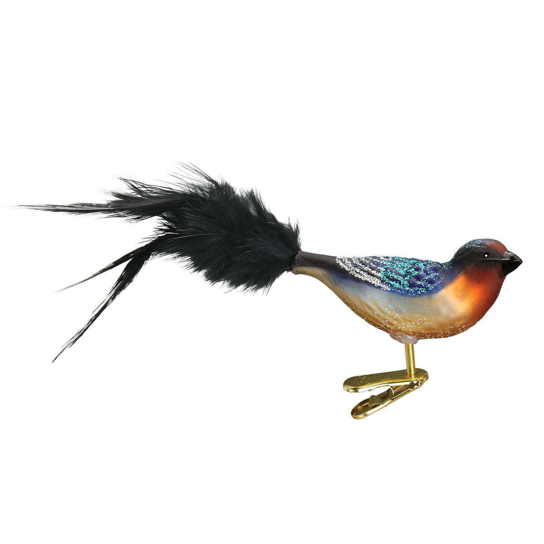 Old World Christmas Barn Swallow Blown Glass Ornament
