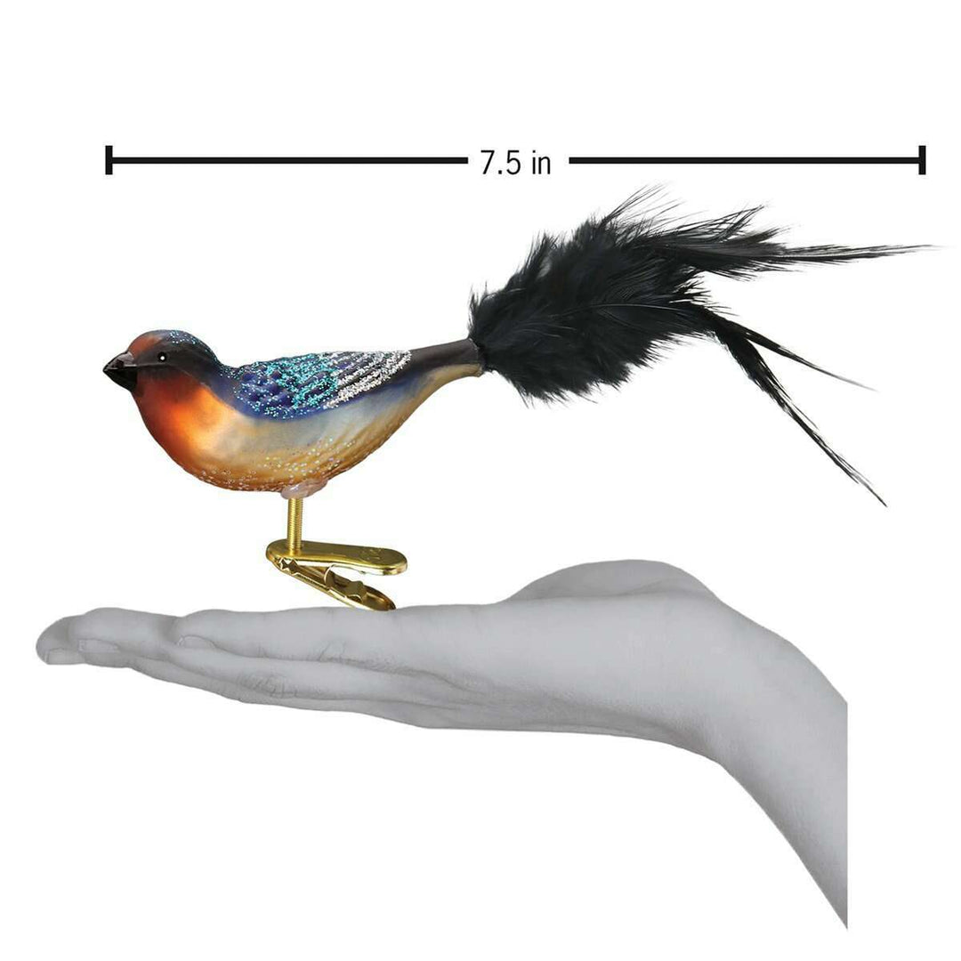 Old World Christmas Barn Swallow Blown Glass Ornament