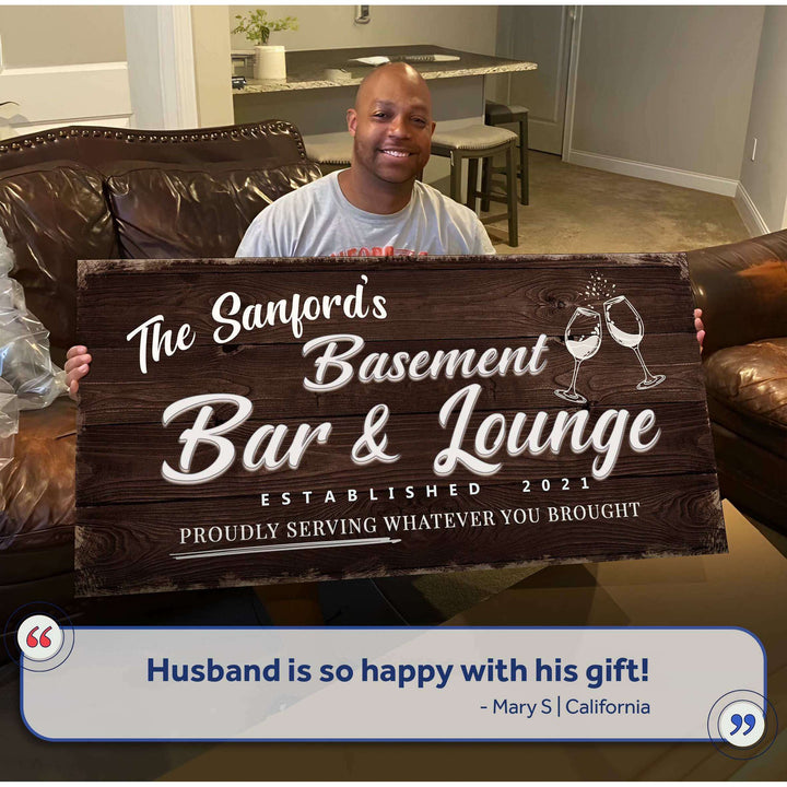 Basement Bar And Lounge Sign IV