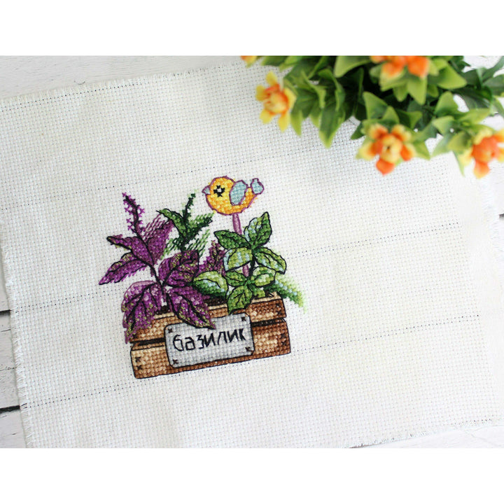 Basil SM-636 Counted Cross Stitch Kit