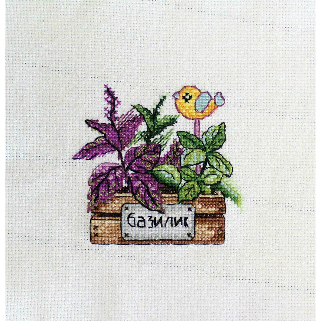 Basil SM-636 Counted Cross Stitch Kit
