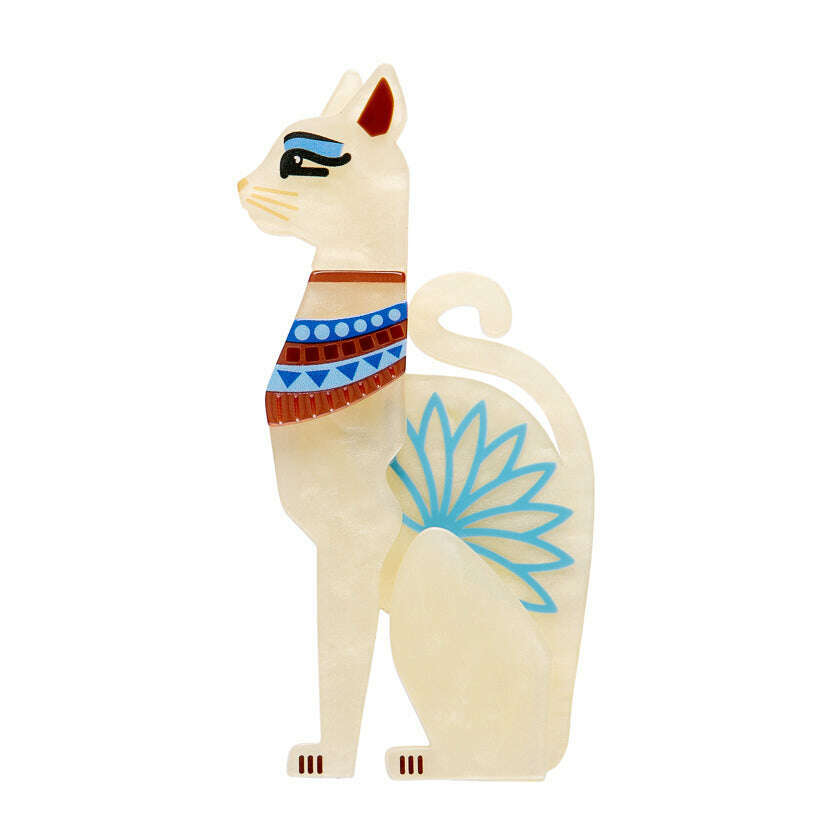 Bastet the Protector Brooch by Erstwilder erstwilder