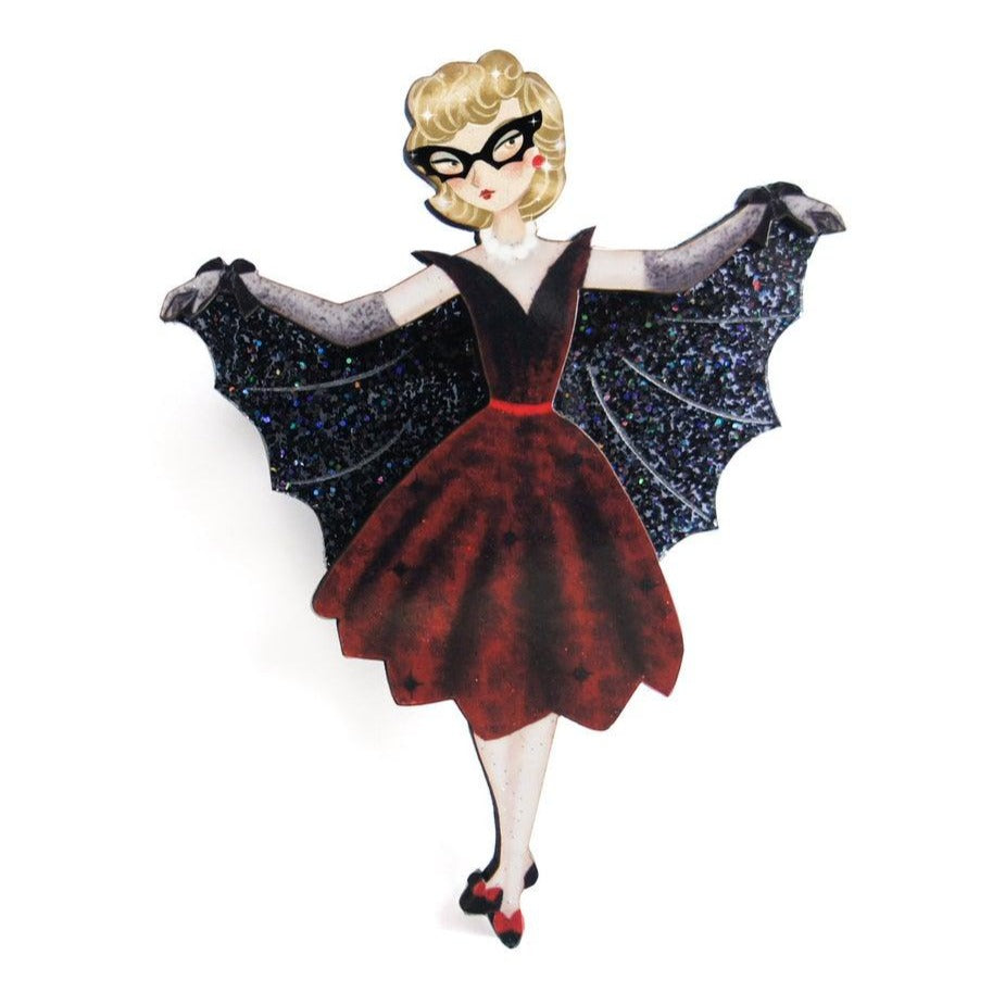 Bat Woman Brooch by LaliBlue - Quirks!